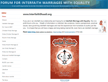 Tablet Screenshot of interfaithshaadi.org